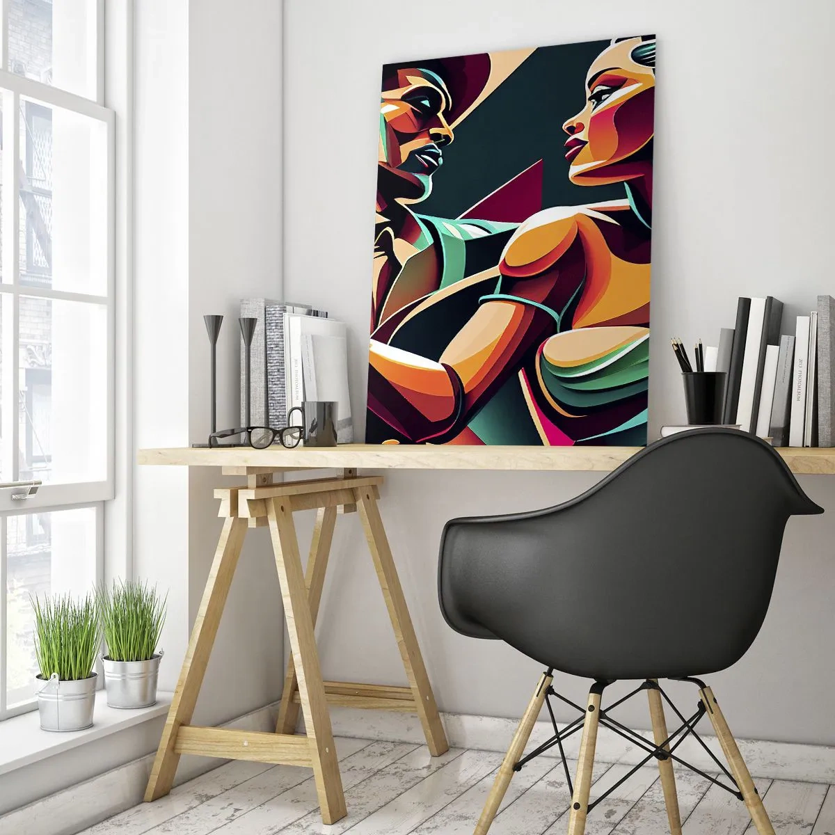 Tablou pe sticlă - În ritmul inimii - 50x70 cm