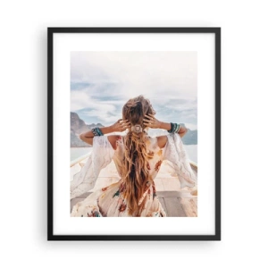 Poster în ramă neagră - Pe drumul spre fericire - 40x50 cm