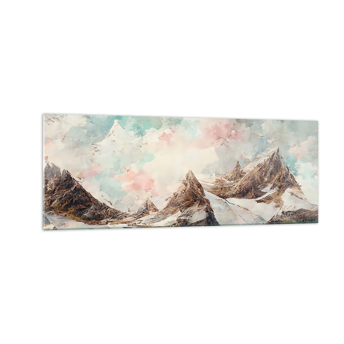 Tablou pe sticlă - Lame de piatră - 140x50 cm