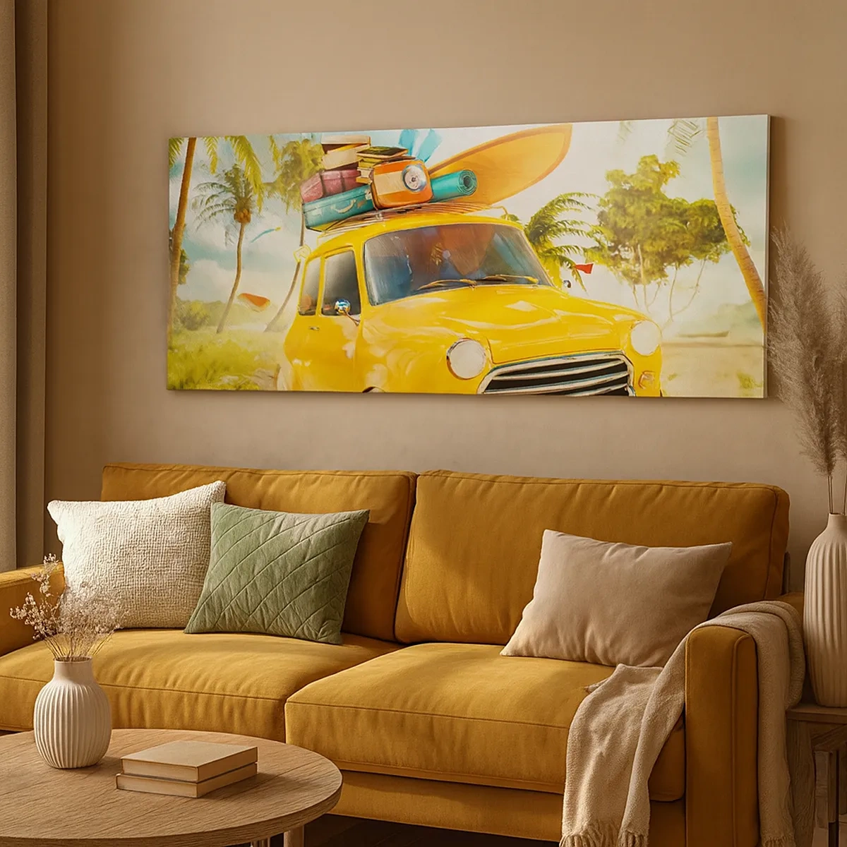 Tablou pe pânză - O călătorie pentru mai mult decât un zâmbet - 30x30 cm