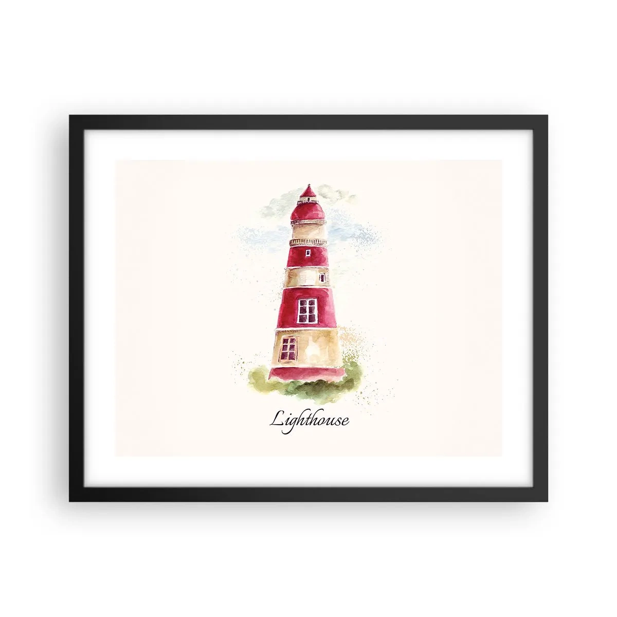 Poster în ramă neagră - Întotdeauna vreme bună - 50x40 cm