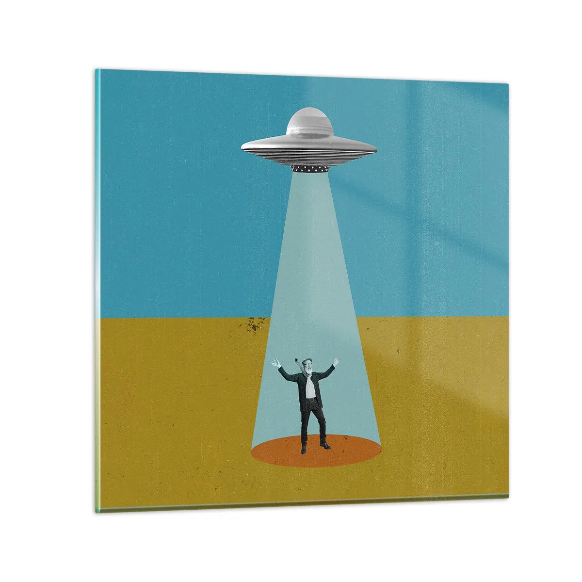 Tablou pe sticlă - Întâlnire de gradul III - 70x70 cm