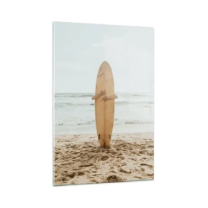 Tablou pe sticlă - Din dragoste pentru valuri - 70x100 cm