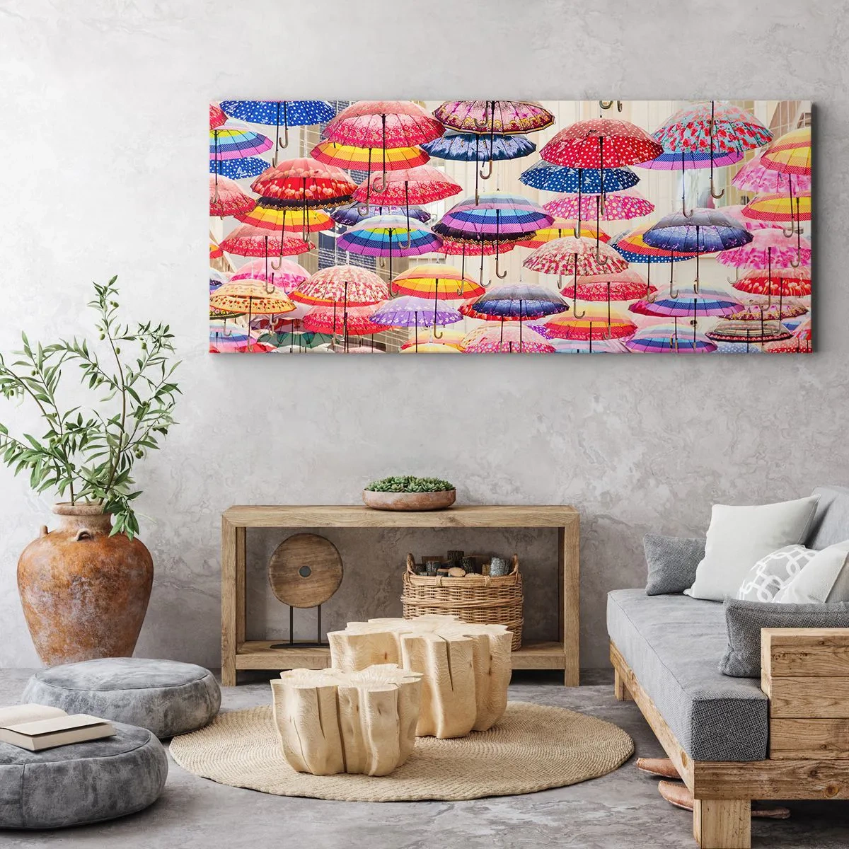 Tablou pe pânză - Pajiște urbană - 100x40 cm