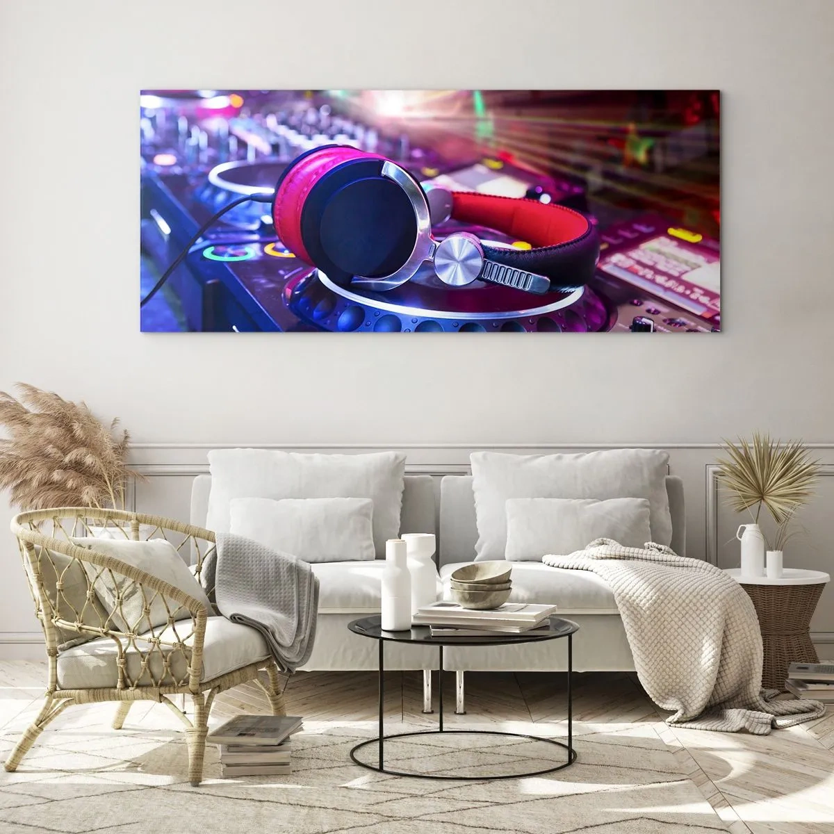 Tablou pe sticlă - Imediat începe distracția - 160x50 cm