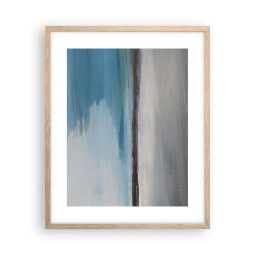 Poster în ramă de stejar deschis - Peisaj orizontal - 40x50 cm