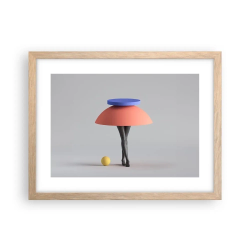 Poster în ramă de stejar deschis - Compoziție suprarealistă - 40x30 cm