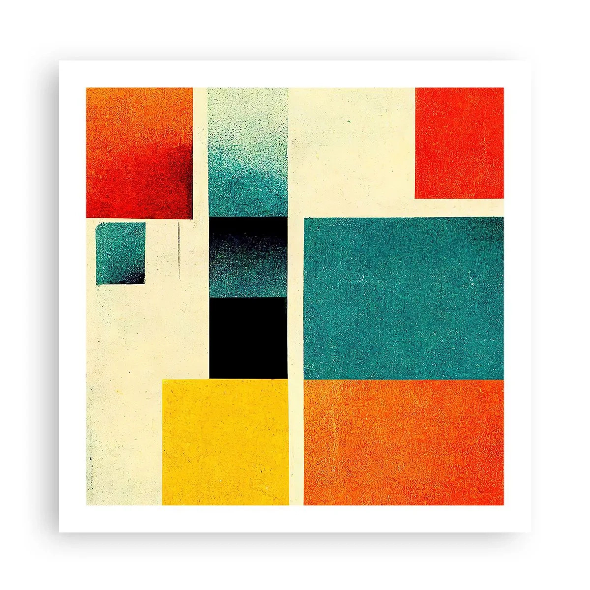 Poster - Abstracție geometrică - energie bună - 60x60 cm