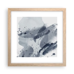 Poster în ramă de stejar deschis - Un studiu al naturii de apă - 30x30 cm