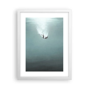 Poster în ramă albă - În îmbrățișarea oceanului - 30x40 cm