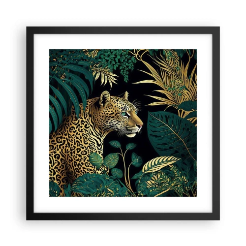 Poster în ramă neagră - Domnitorul junglei - 40x40 cm