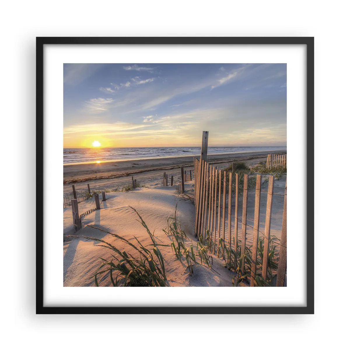 Poster în ramă neagră - Strălucirea și umbra vântului - 50x50 cm