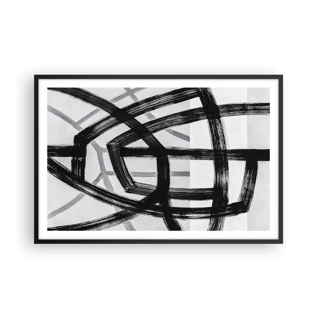 Poster în ramă neagră - Construind adâncimea - 91x61 cm