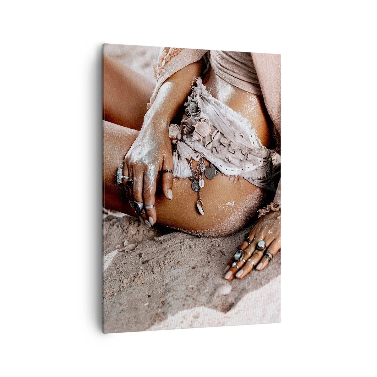 Tablou pe pânză - Aruncată de valuri? - 70x100 cm