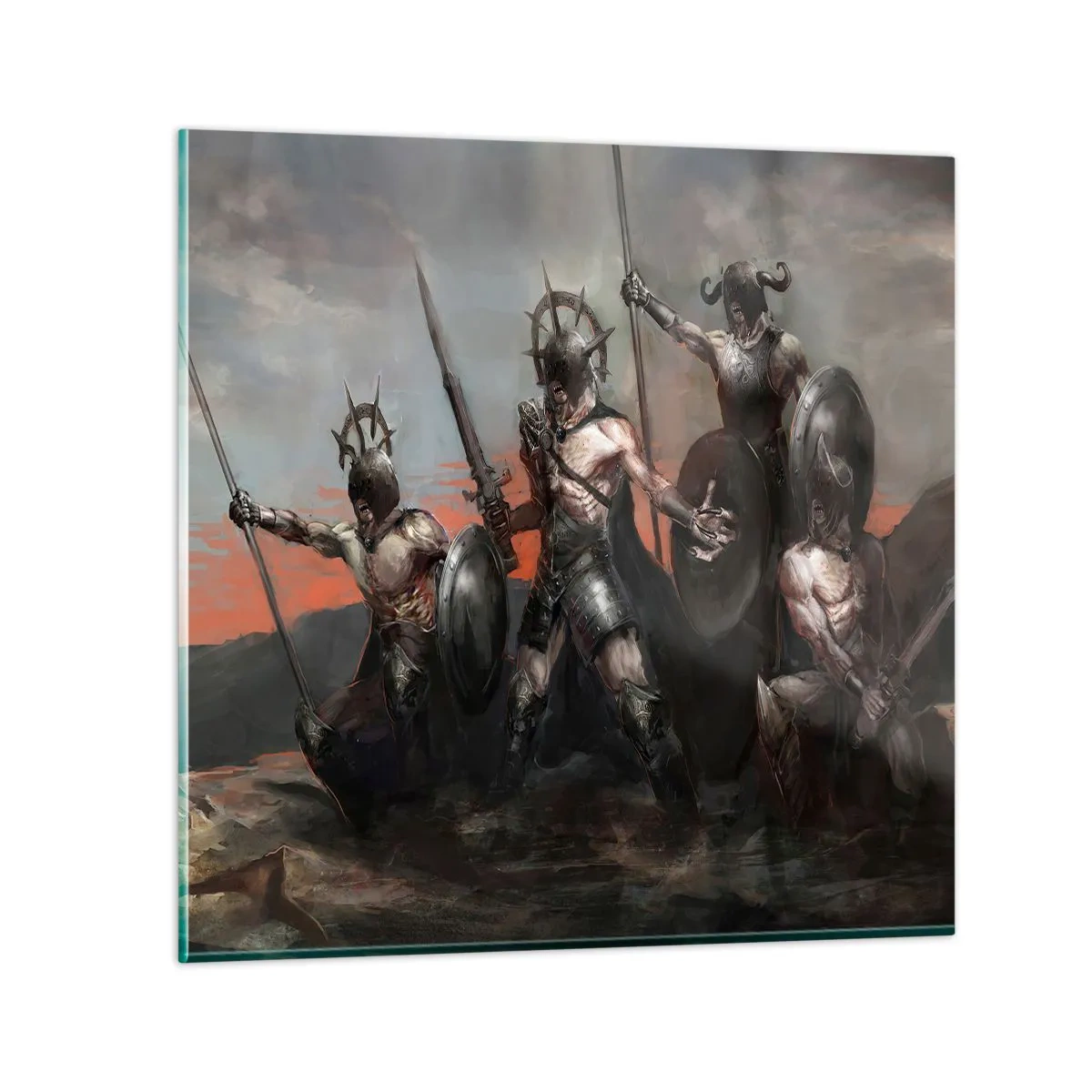 Tablou pe sticlă - Cu scut sau fără scut - 70x70 cm