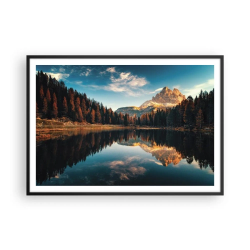 Poster în ramă neagră - Peisaj dublat - 100x70 cm