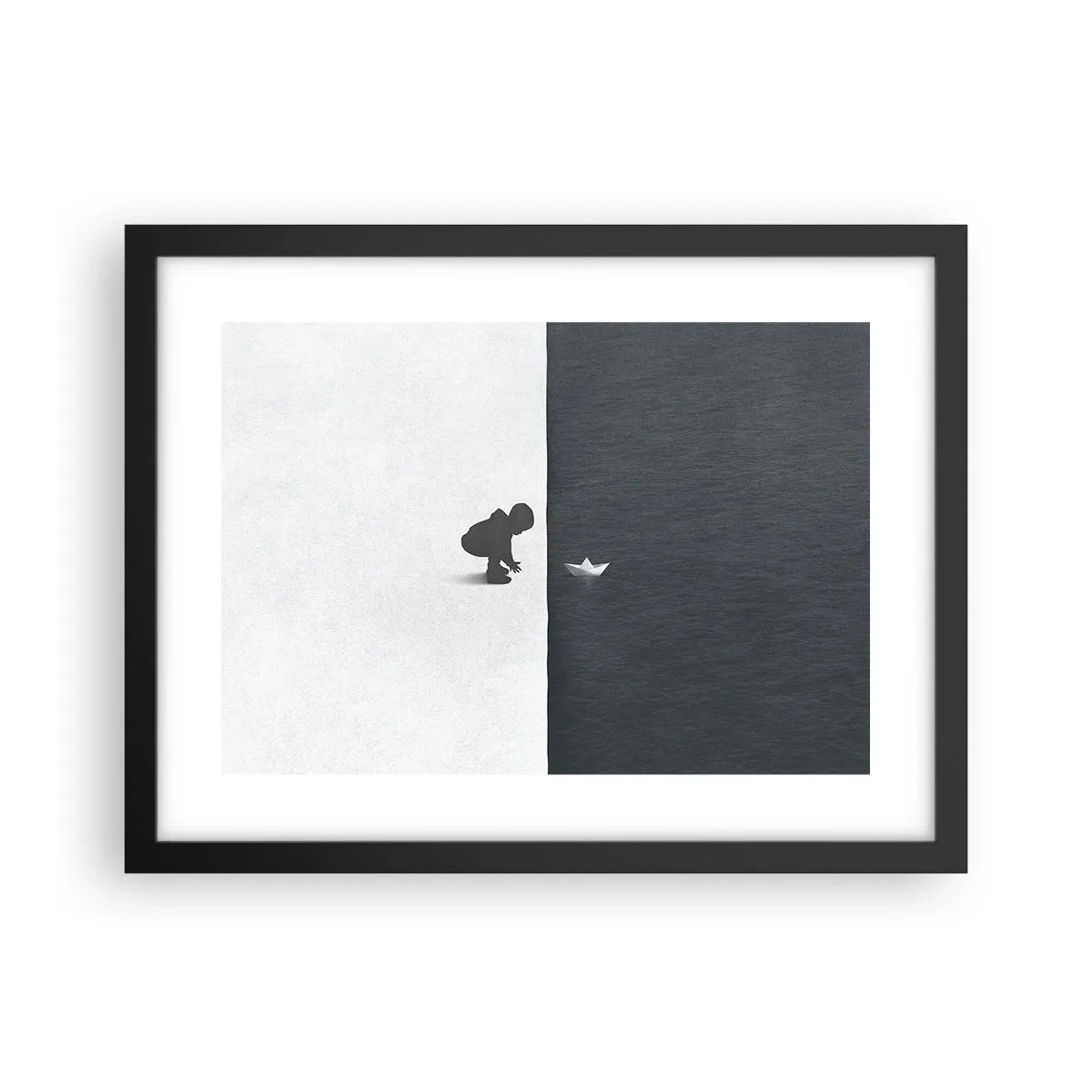 Poster în ramă neagră - Marea expediție - 40x30 cm