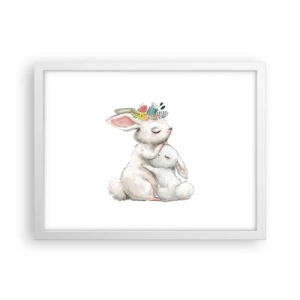 Poster în ramă albă - Ca la mama - 40x30 cm