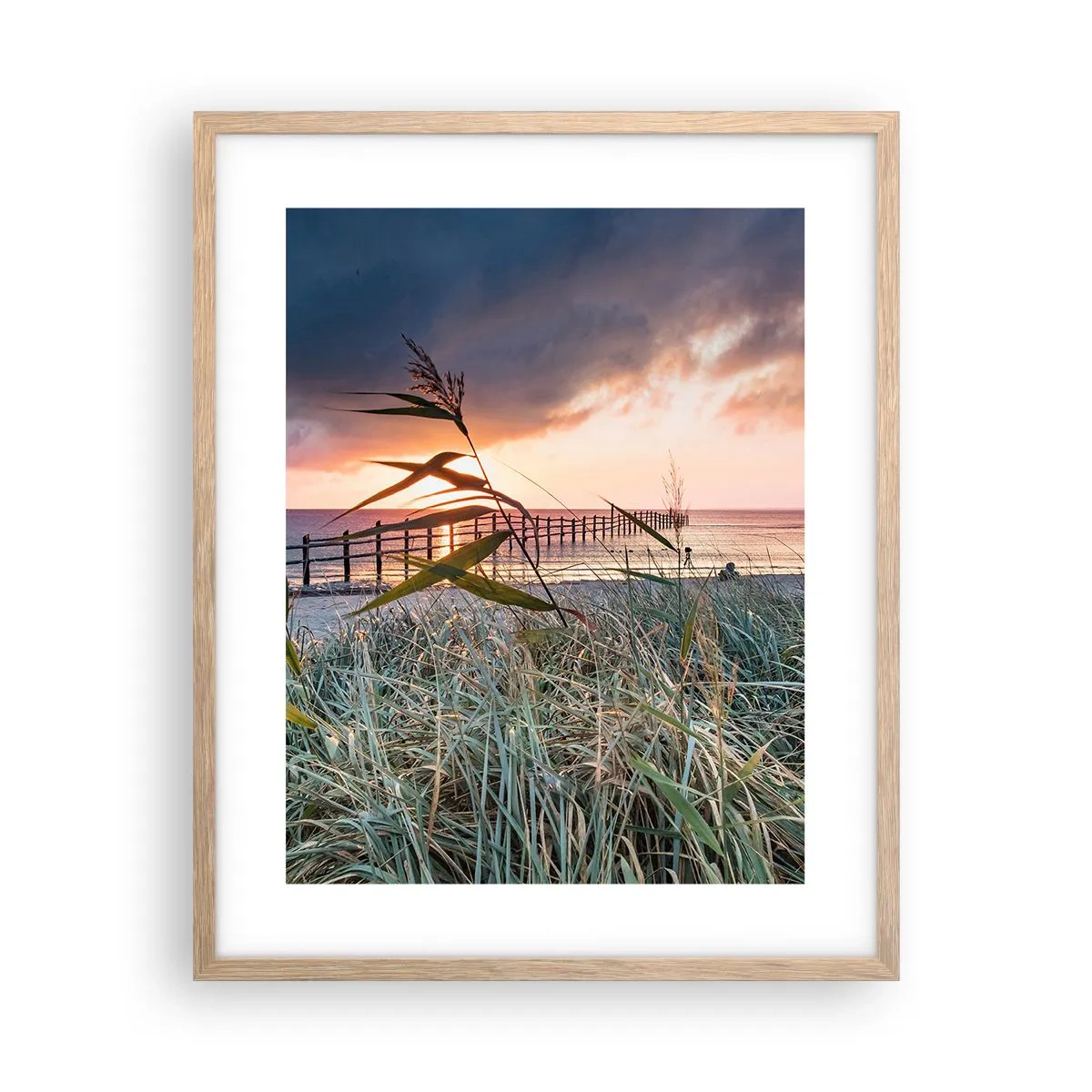 Poster în ramă de stejar deschis - Nu trece cu vântul - 40x50 cm