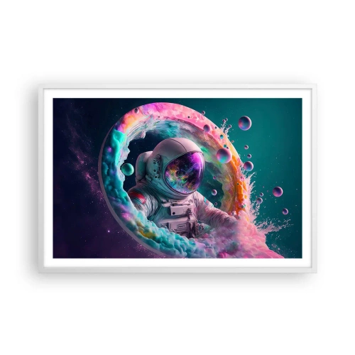 Poster în ramă albă - Poarta stelară - 91x61 cm