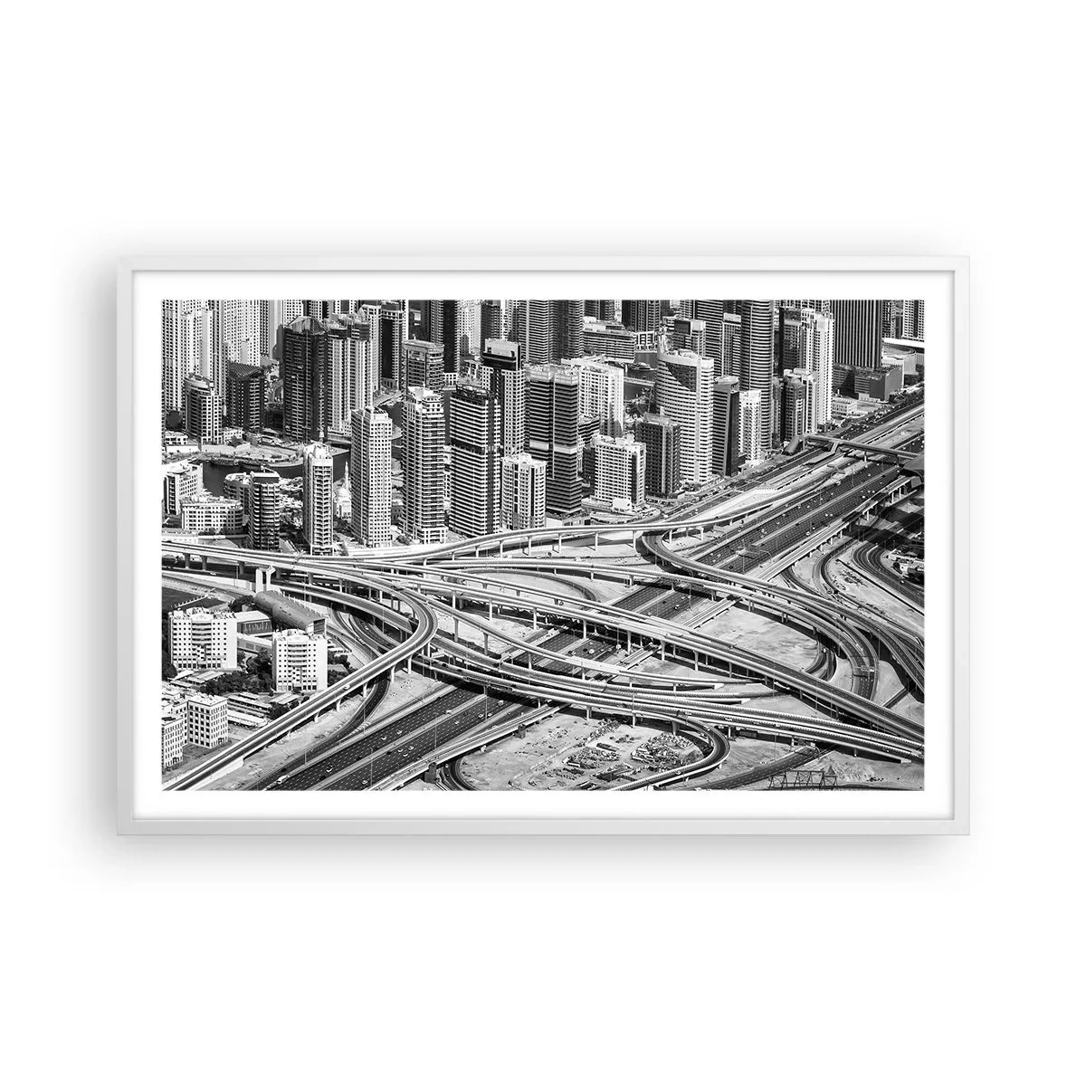 Poster în ramă albă - Dubai - orașul imposibil - 91x61 cm