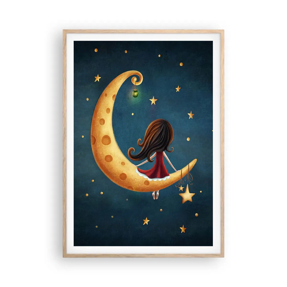 Poster în ramă de stejar deschis - A fost odată ca niciodată... - 70x100 cm