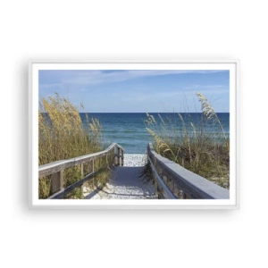 Poster în ramă albă - În soare, în vânt - 100x70 cm