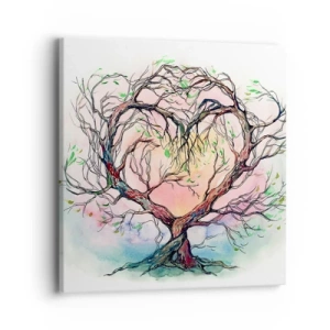 Tablou pe pânză - Împreună împotriva vijeliei - 40x40 cm