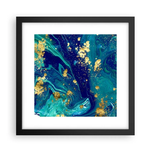 Poster în ramă neagră - Petale de soare - 30x30 cm