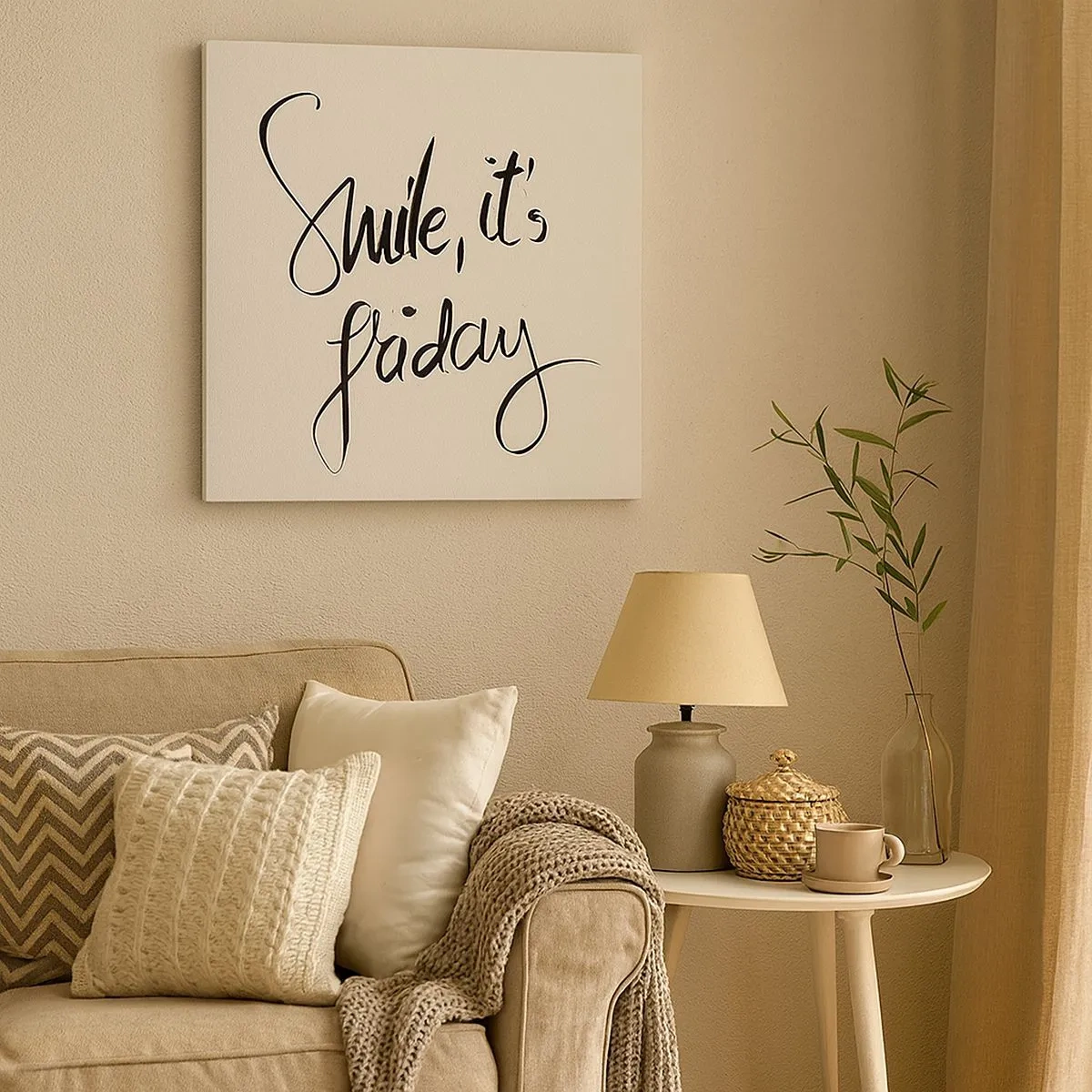 Tablou pe pânză - Bucurie adevărată - 30x30 cm