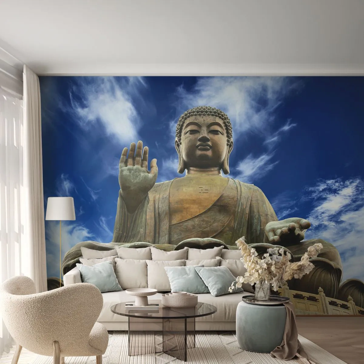 Tapet Premium Canvas - Trăiește fără teamă - Buddha, Religie, Asia - 250x175 cm