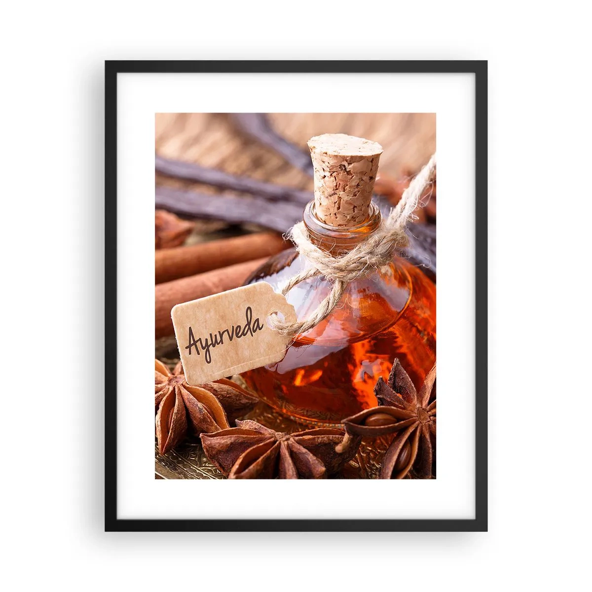 Poster în ramă neagră - Unitatea trupului și a spiritului - 40x50 cm