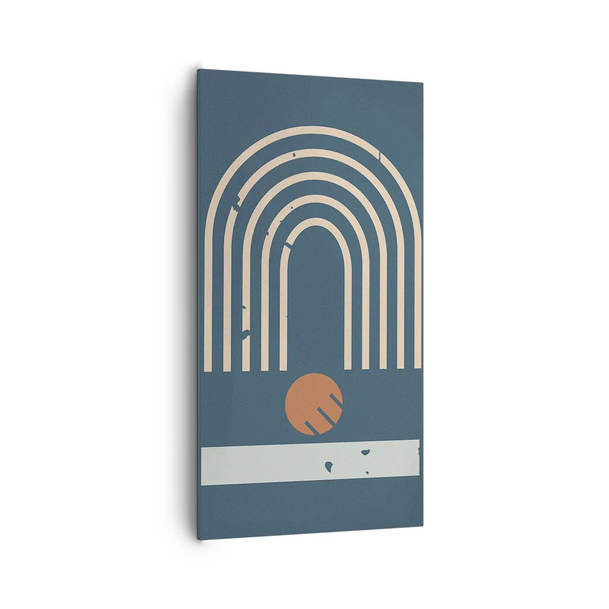 Tablou pe pânză - Geometrie în funcție de rodie - 65x120 cm