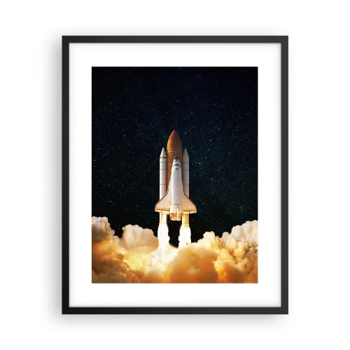 Poster în ramă neagră - Ad astra! - 40x50 cm