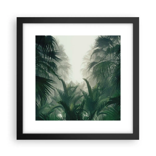 Poster în ramă neagră - Mister tropical - 30x30 cm