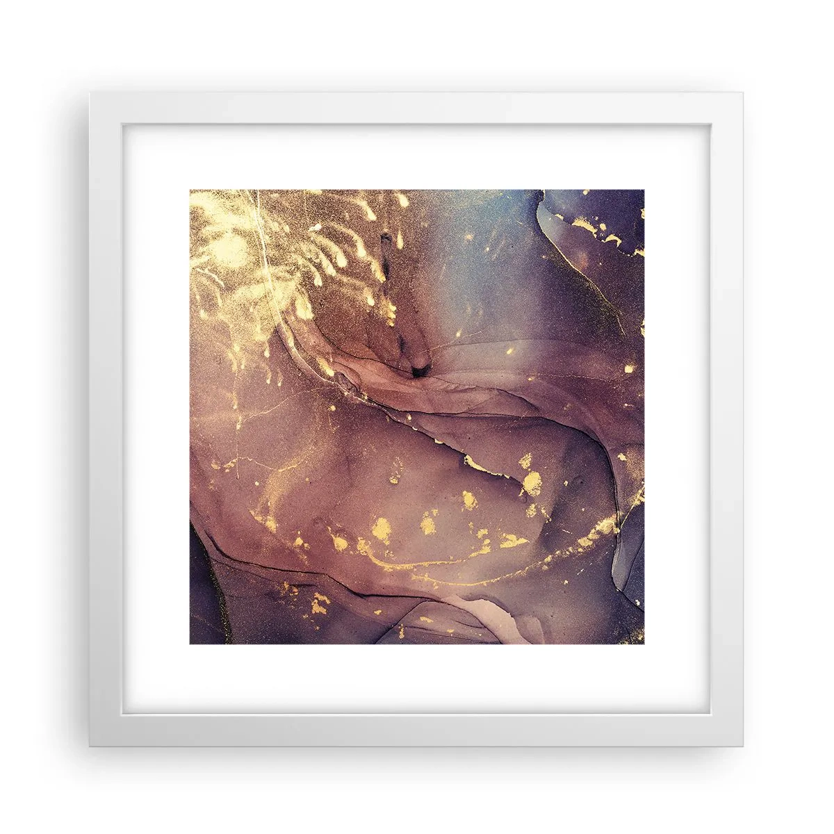 Poster în ramă albă - Materie și spirit - 30x30 cm