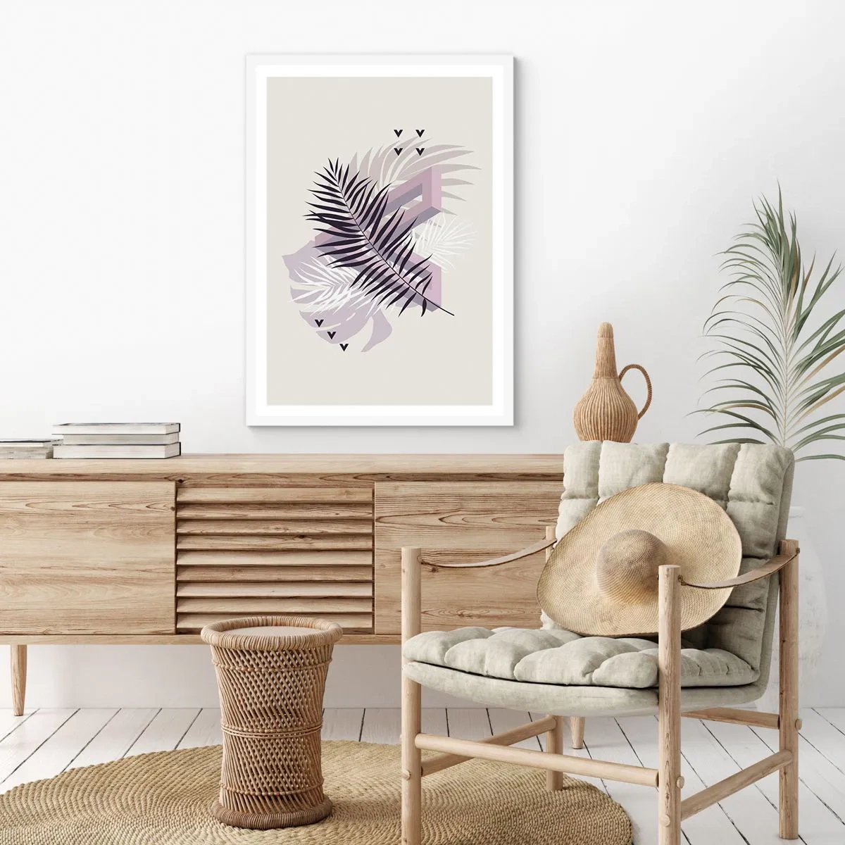 Poster în ramă albă - Umbra unei umbre - 30x40 cm