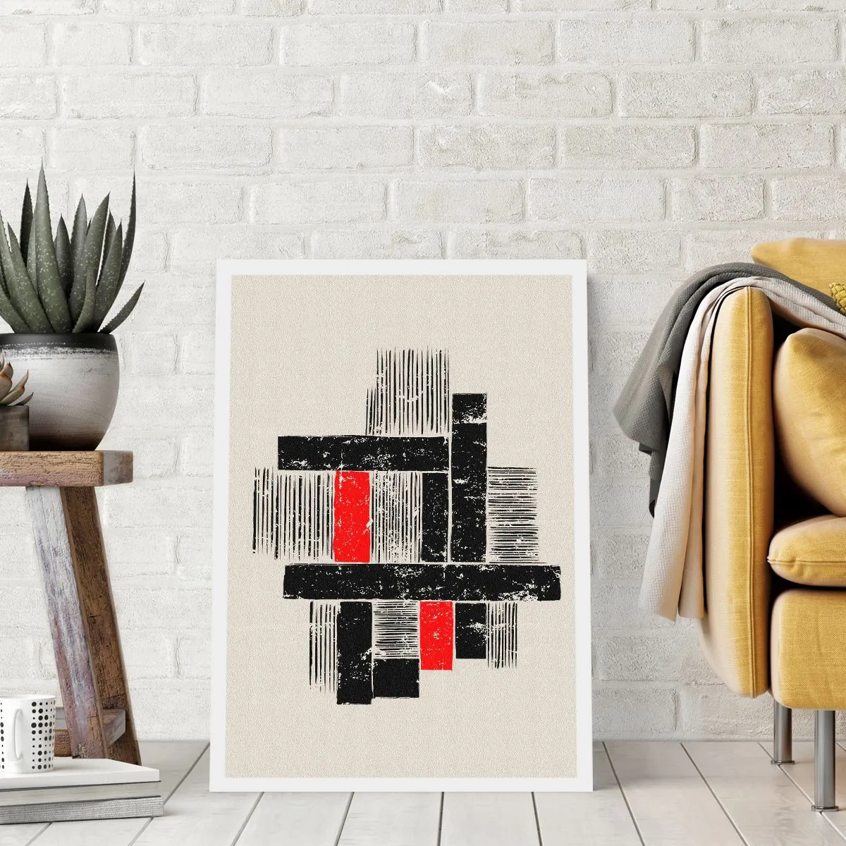 Poster - Roșu și negru - 40x50 cm