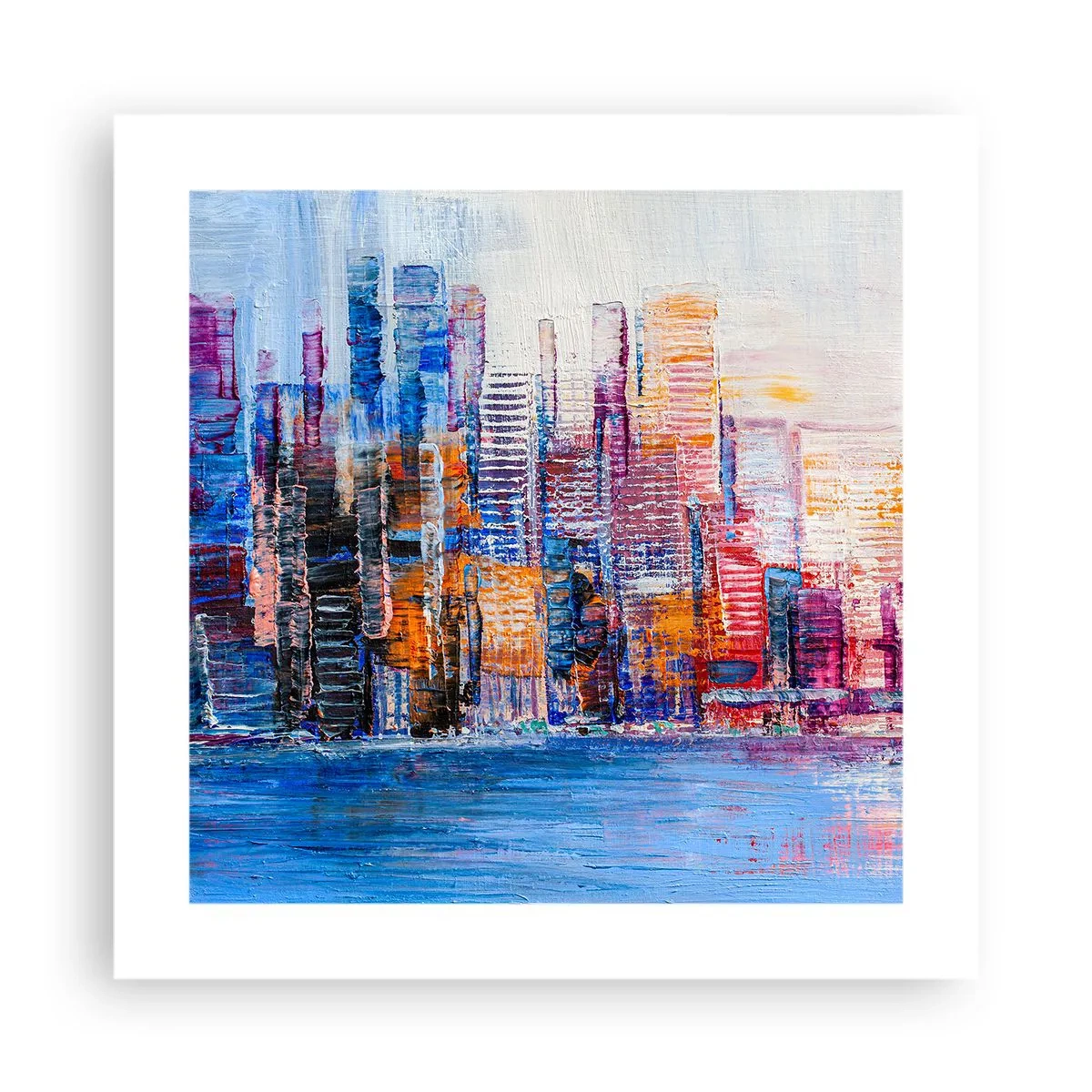 Poster - O metropolă veselă - 40x40 cm