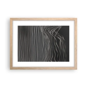 Poster în ramă de stejar deschis - Ritm și accent - 40x30 cm