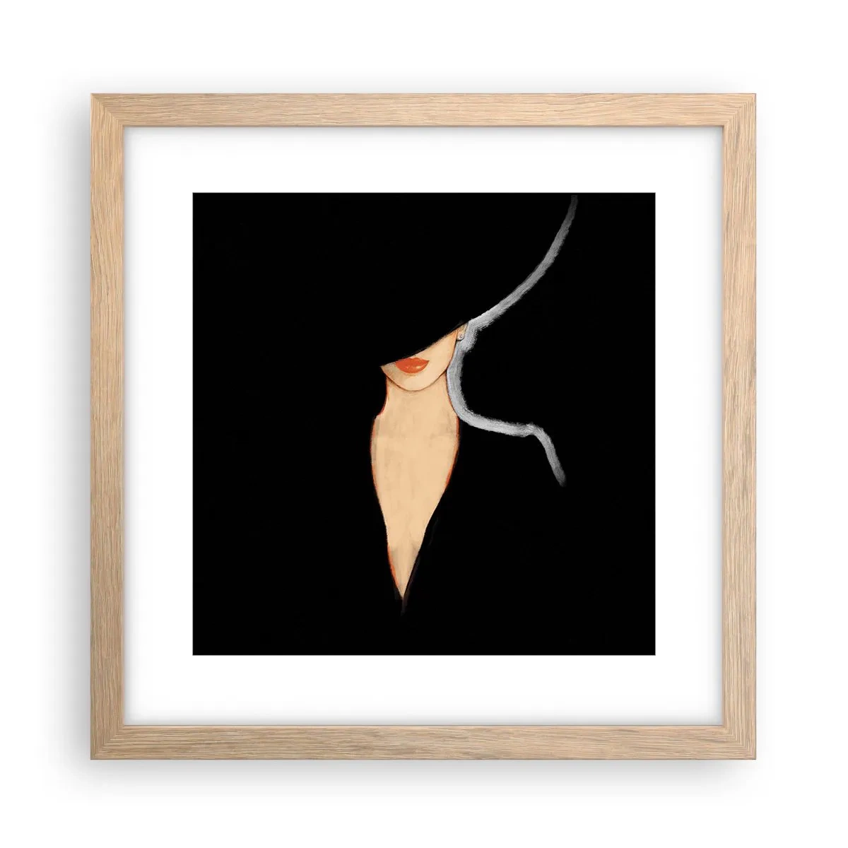 Poster în ramă de stejar deschis - Eleganță și stil - 30x30 cm
