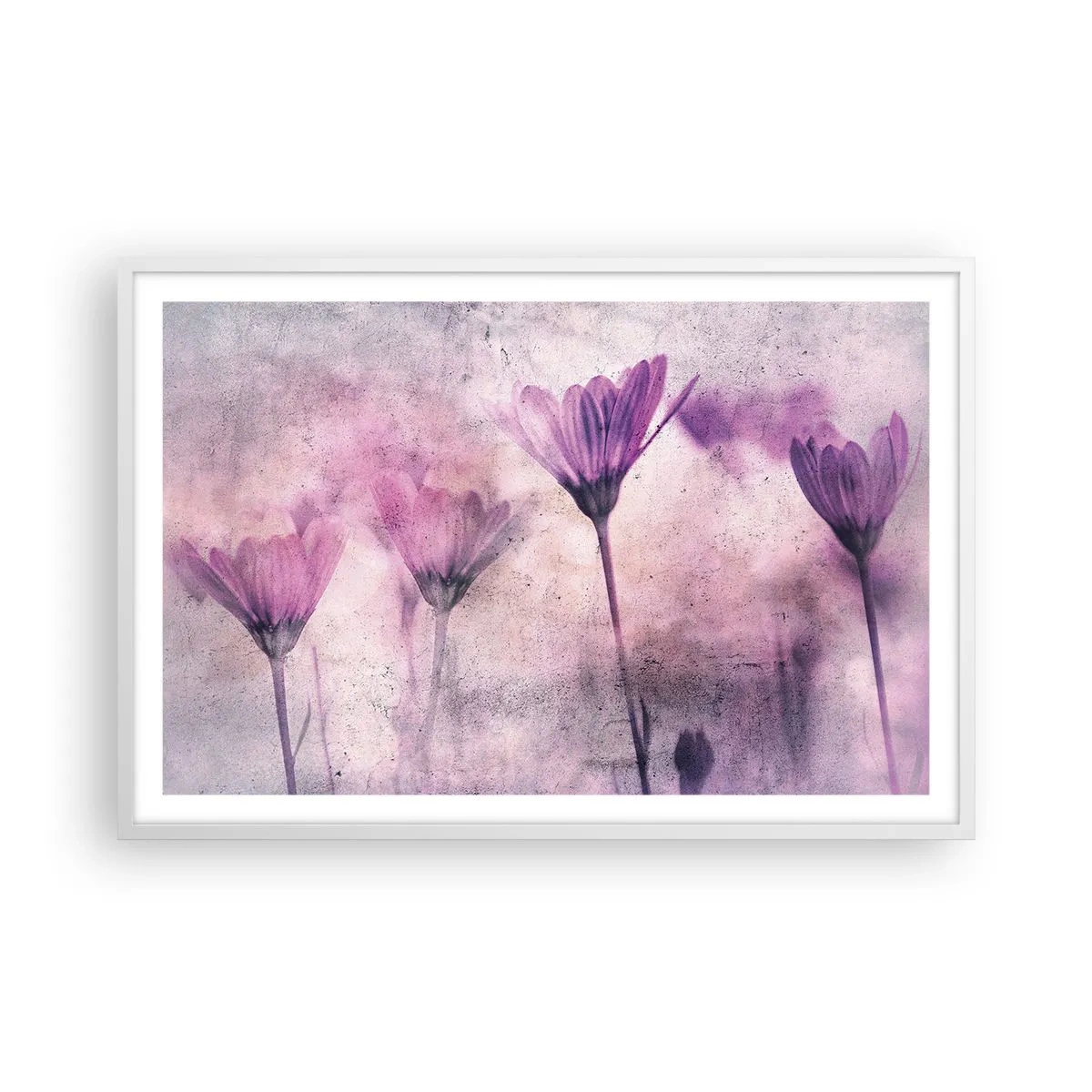 Poster în ramă albă - Un vis de flori - 91x61 cm