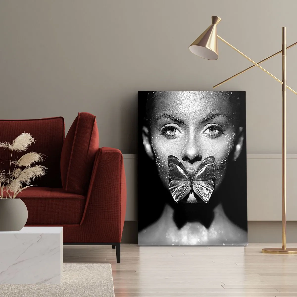 Tablou pe pânză - Sărut de fluture - 50x70 cm