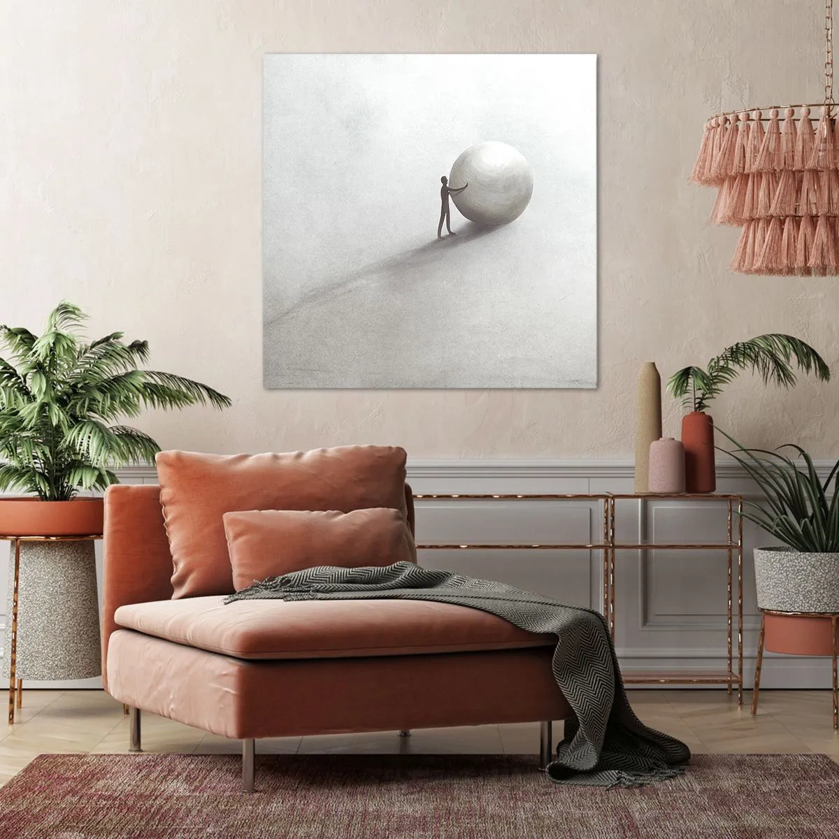 Tablou pe pânză - Jocul vieții - 70x70 cm