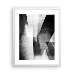 Poster în ramă albă - Structura spațiului - 40x50 cm