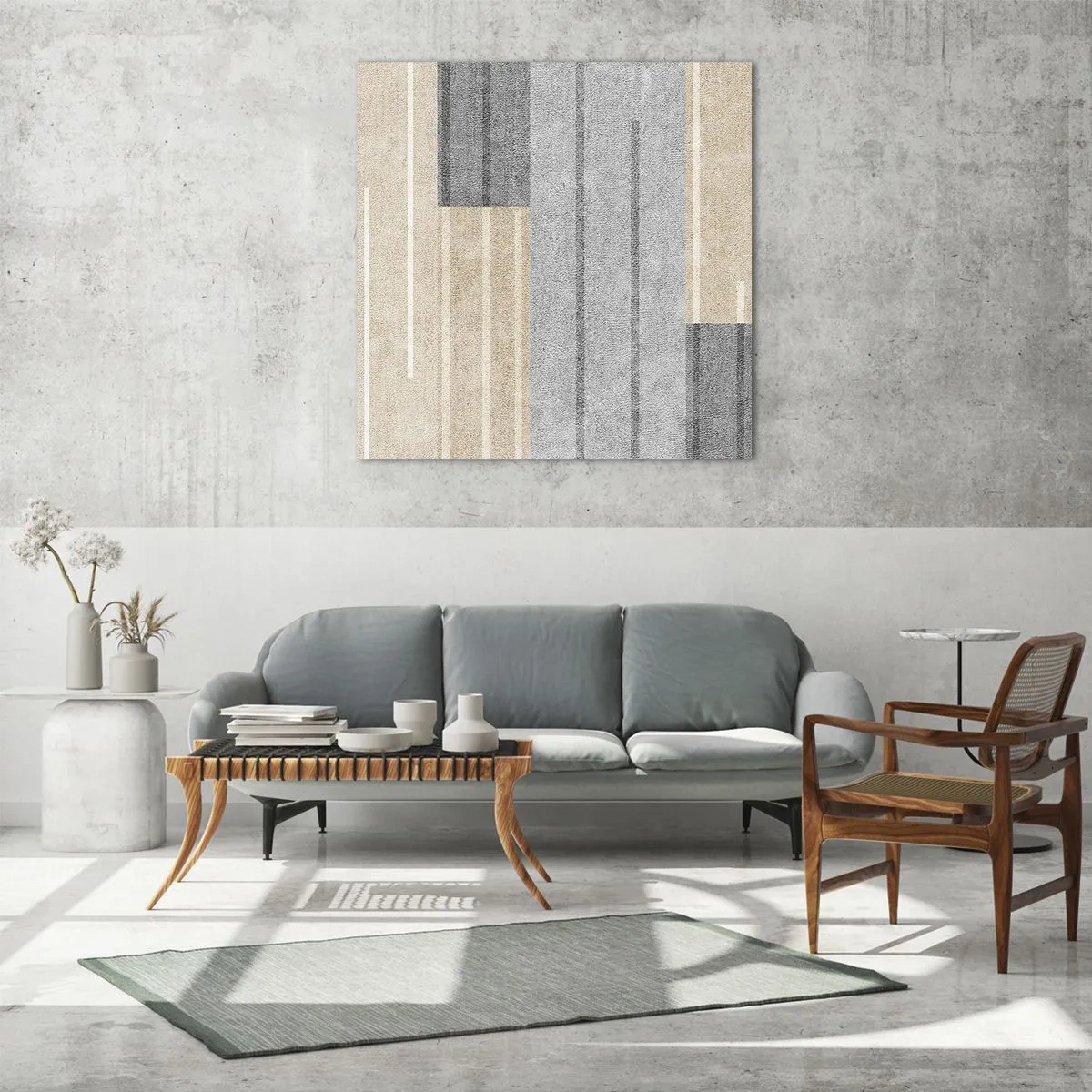 Tablou pe sticlă - Compoziție: în poziție verticală - 70x70 cm