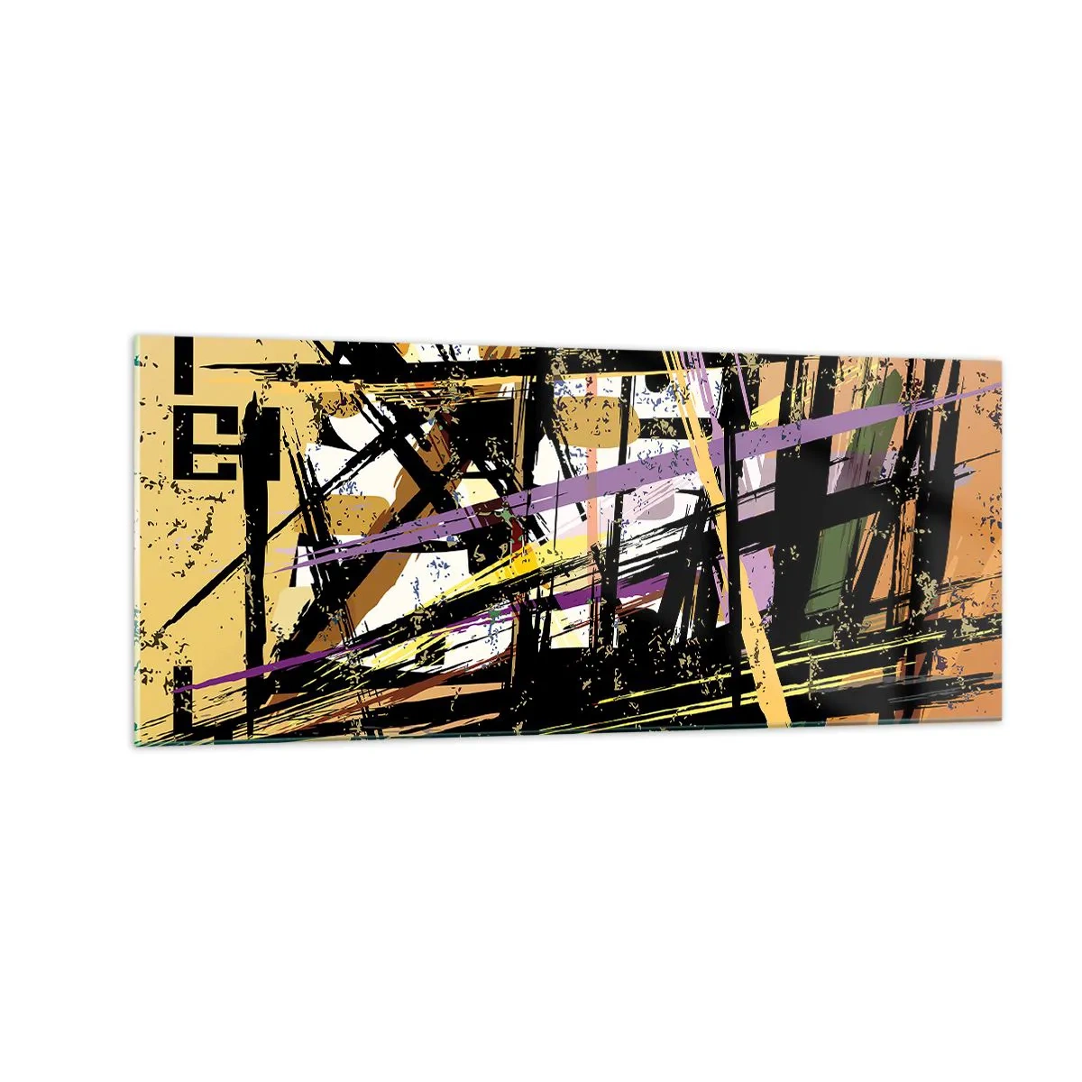 Tablou pe sticlă - Tăietură ascuțită - 100x40 cm