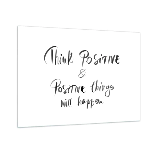 Tablou pe sticlă - Cum să trăim bine? - 100x70 cm