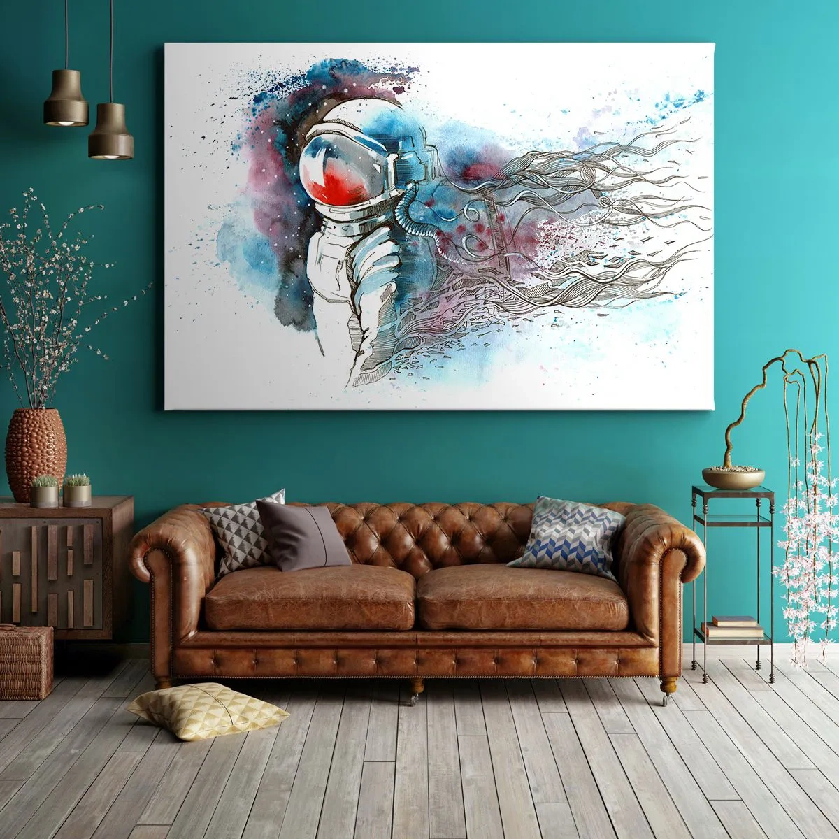 Tablou pe pânză - Singur cu cosmosul - 120x80 cm