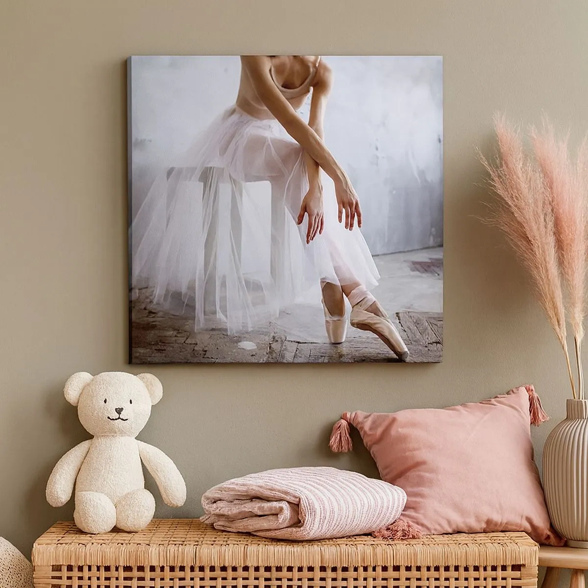 Tablou pe pânză - Înainte ca luminile rampei să strălucească - 30x30 cm